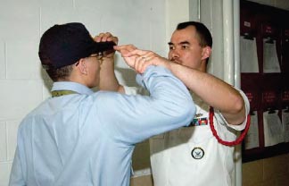 Saluting properly acknowledges the Chain of Command and the recruit’s place in it.